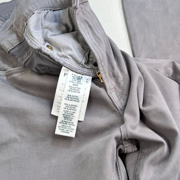 NWOT Frame Le High Skinny Stretch Cotton High Rise Pants Grey Size 29 - Picture 12 of 13